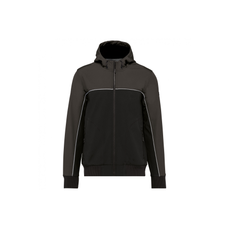 Veste softshell 3 couches bicolore Black / Dark Grey Veste softshell 3 couches bicolore Black / Dark Grey