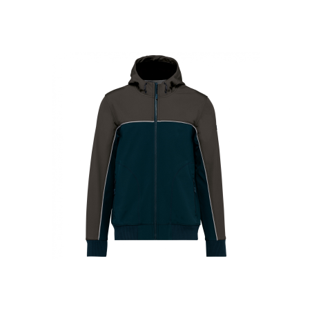 Veste softshell 3 couches bicolore Navy / Dark Grey Veste softshell 3 couches bicolore Navy / Dark Grey