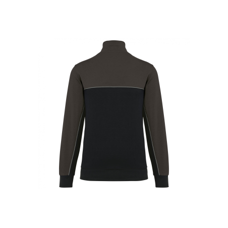 Sweat-shirt col zippé Black / Dark Grey Sweat-shirt col zippé Black / Dark Grey