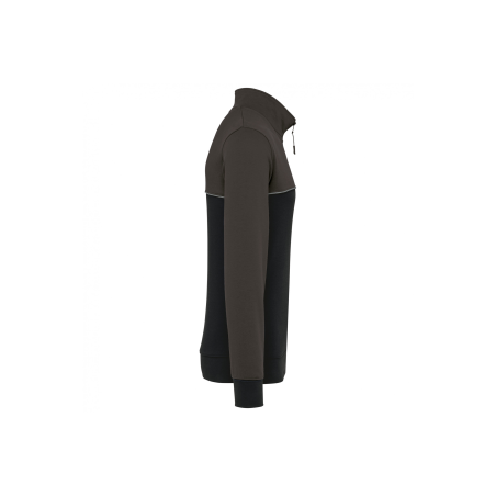 Sweat-shirt col zippé Black / Dark Grey Sweat-shirt col zippé Black / Dark Grey