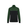Sweat-shirt col zippé Black / Forest Green Sweat-shirt col zippé Black / Forest Green