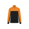 Sweat-shirt col zippé Black / Orange Sweat-shirt col zippé Black / Orange