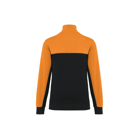 Sweat-shirt col zippé Black / Orange Sweat-shirt col zippé Black / Orange