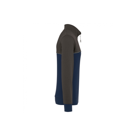 Sweat-shirt col zippé Navy / Dark Grey Sweat-shirt col zippé Navy / Dark Grey