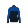 Sweat-shirt col zippé Navy / Royal Blue Sweat-shirt col zippé Navy / Royal Blue