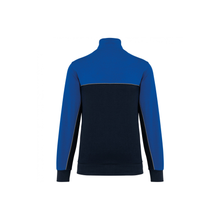 Sweat-shirt col zippé Navy / Royal Blue Sweat-shirt col zippé Navy / Royal Blue