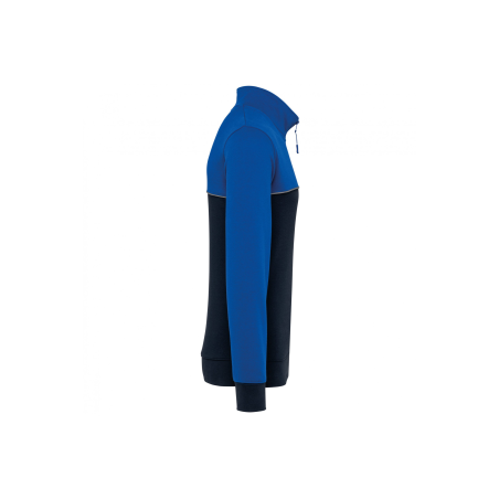 Sweat-shirt col zippé Navy / Royal Blue Sweat-shirt col zippé Navy / Royal Blue