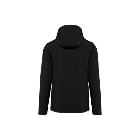 Veste Softshell à capuche manches amovibles Black Veste Softshell à capuche manches amovibles Black