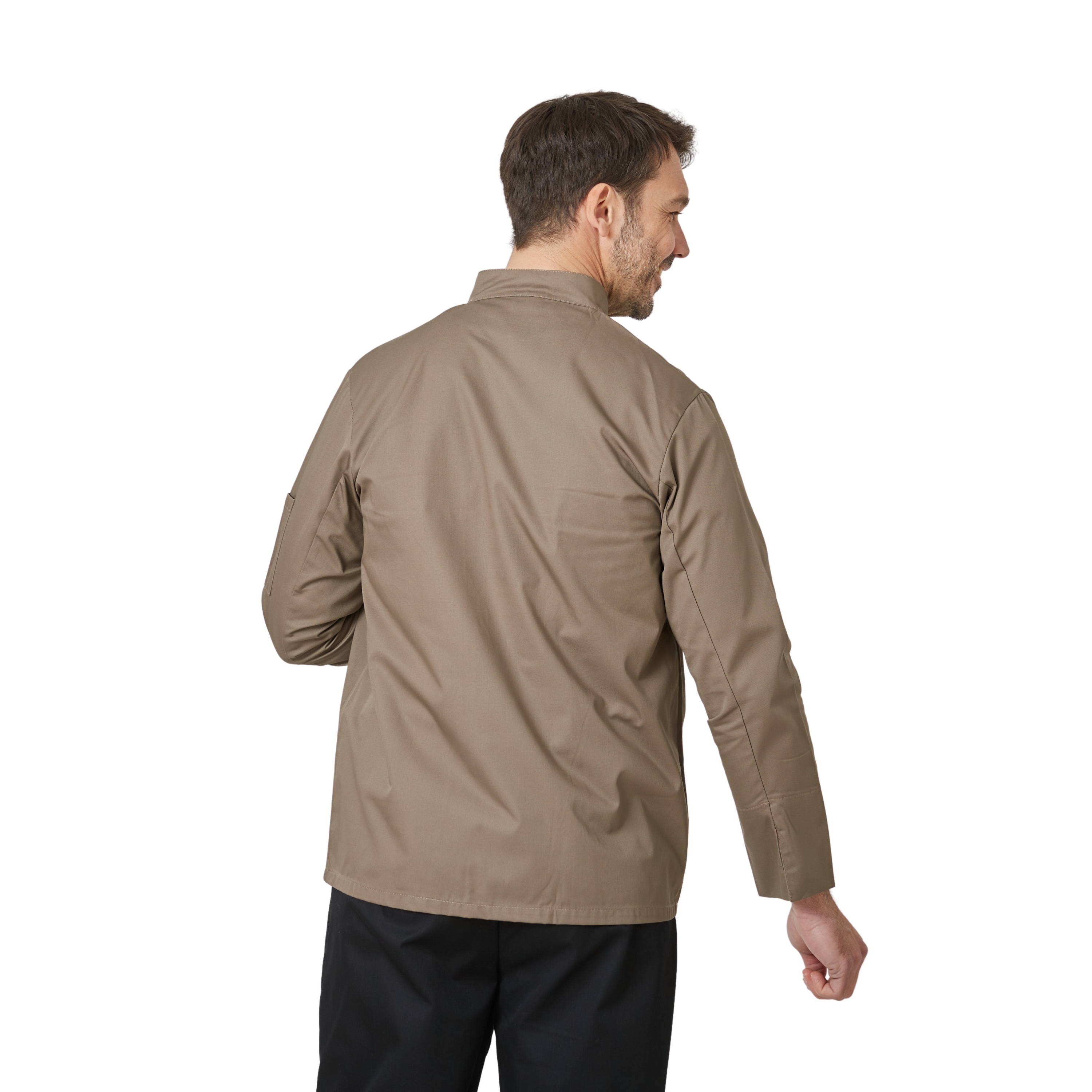 Veste patissier chocolatier coloris Marron manches longues