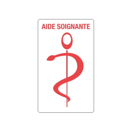 Caducée aide soignante personnalisable Caducée aide soignante personnalisable