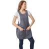 Blouse Tablier chasuble lien Gris foncé Blouse Tablier chasuble lien Gris foncé