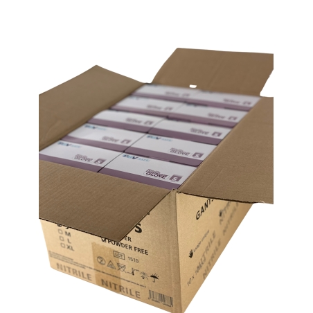 Gant Nitrile par carton de 10 boites de 100 gants nitrile Gant Nitrile par carton de 10 boites de 100 gants nitrile