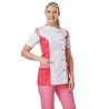Tunique médicale blouse tunique moderne Blanc Rose Tunique médicale blouse tunique moderne Blanc Rose