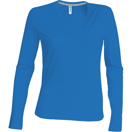 Top Manches Longues Velours Femme – Col En V, Tissu Doux, Pour L'hiver, Basique élégant