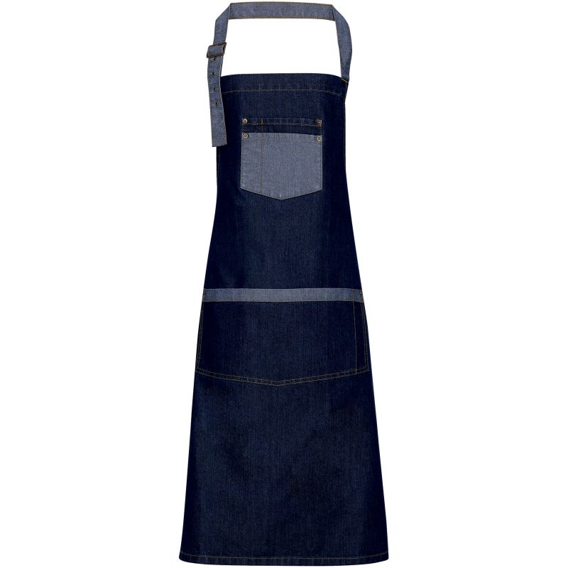 Tablier Lin & coton " Indigo " - Charvet - Atelier Tréma - Céramique