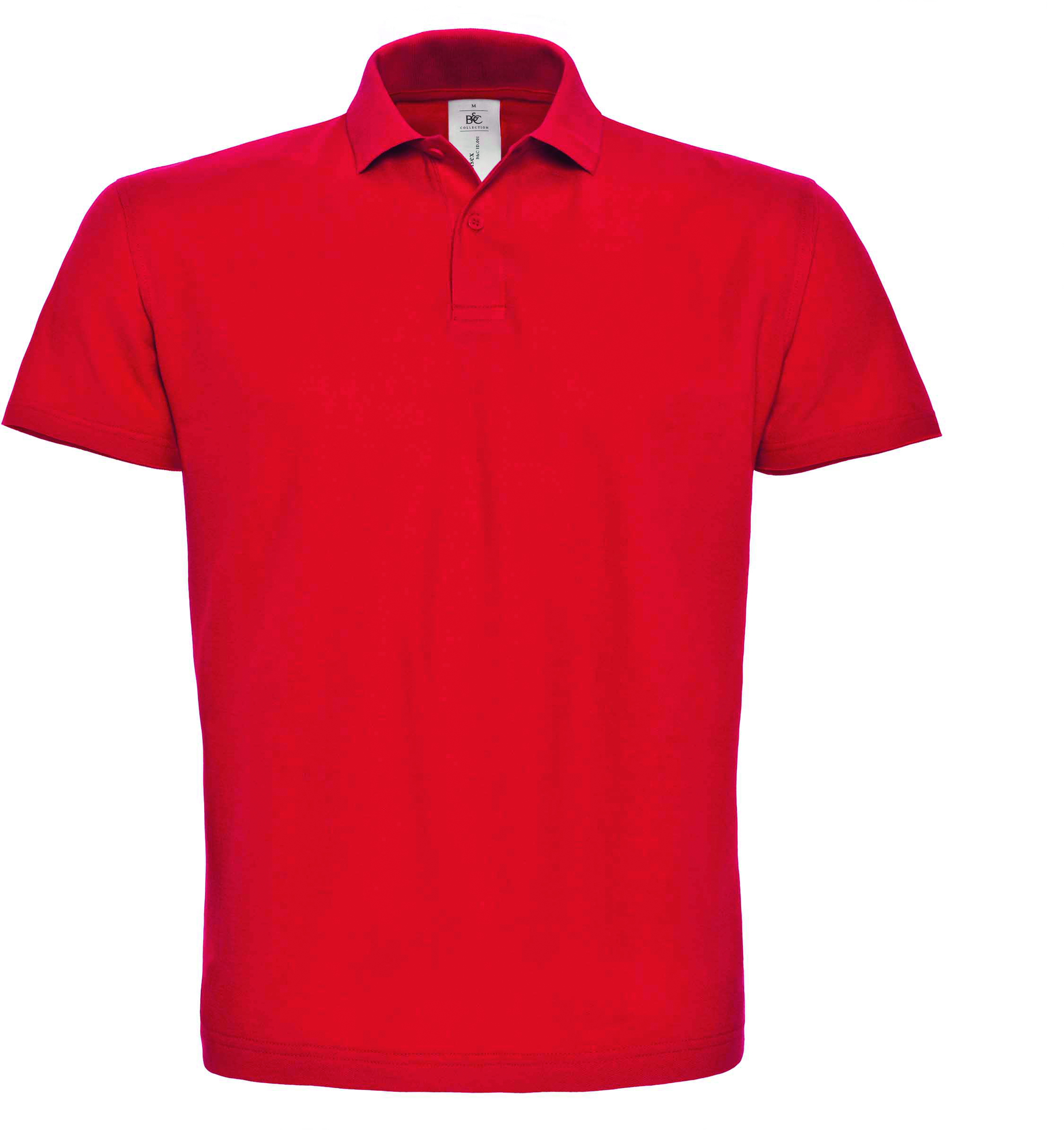 Polo piqué homme manches courtes rouge ...