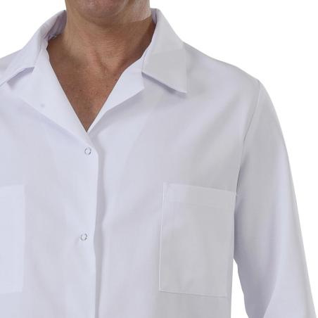 Blouse Blanche chimie manches longues col V Mixte Blouse Blanche chimie manches longues col V Mixte