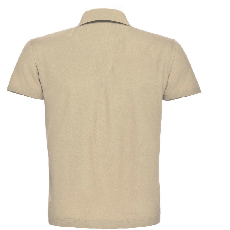 Polo Pique Homme Manches Courtes Beige Label Blouse Net