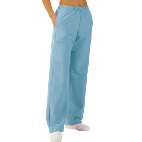 Pantalon médical Ciel pour infirmière avec poches - label-blouse.net