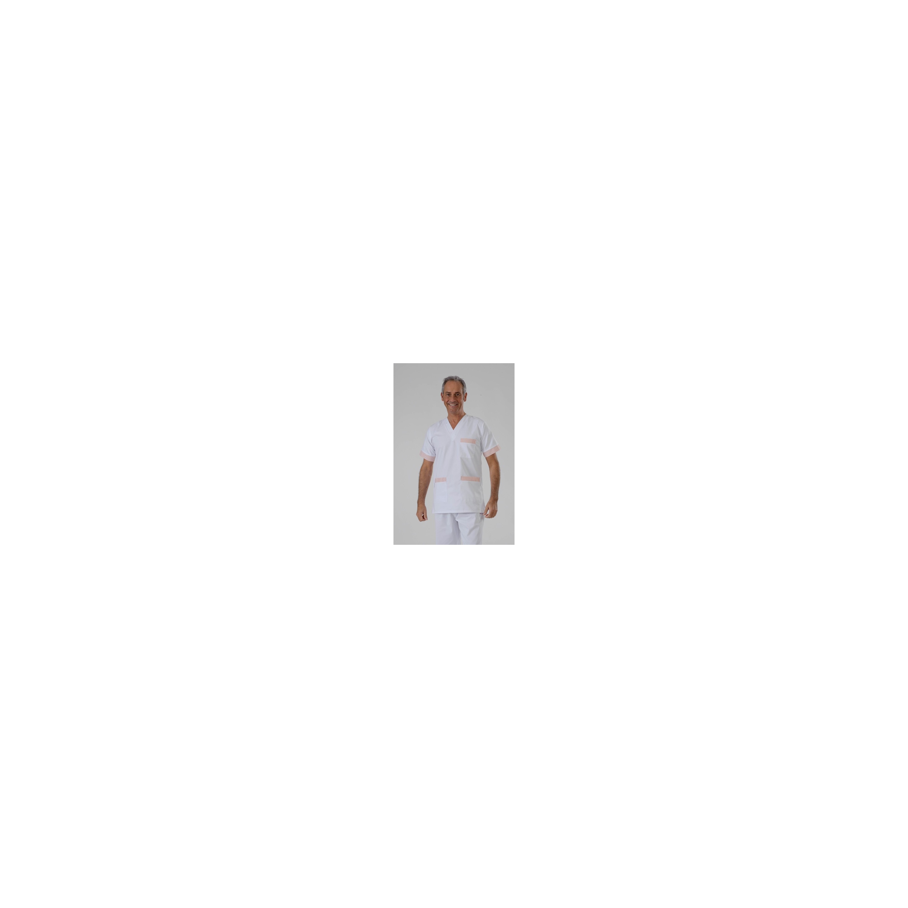 Blouse De Travail Industrie Polycoton 245g - Manches Longues, 3 Poches, Col Tailleur - Hurry Jump