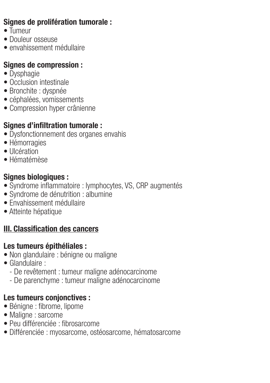 Fiche de révision Les cancers : cours et fiche IDE (définition, signes, prise en charge) — page 2