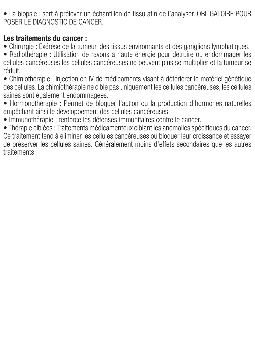 Fiche de révision Les cancers : cours et fiche IDE (définition, signes, prise en charge) — page 4