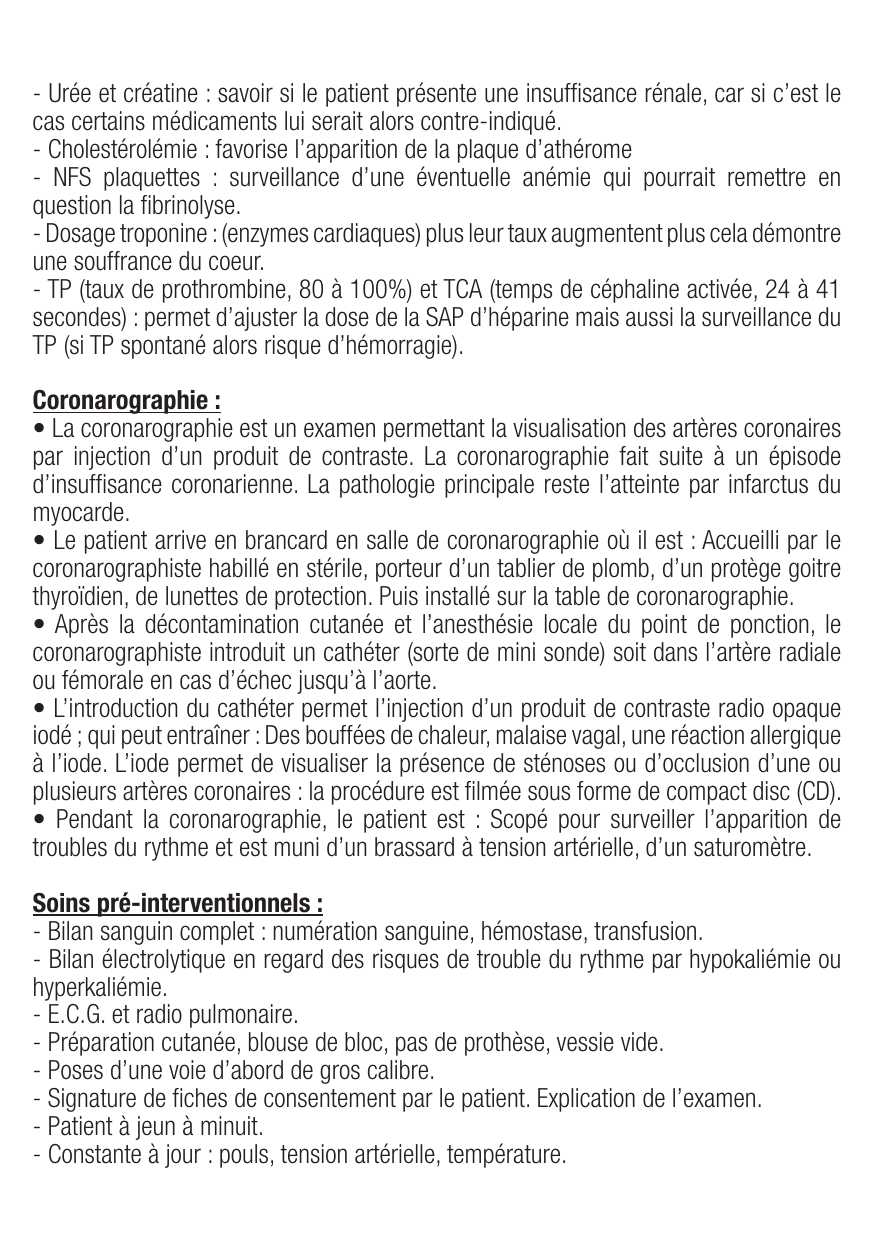 Fiche de révision SCA : cours et fiche IDE (définition, signes, prise en charge) — page 3