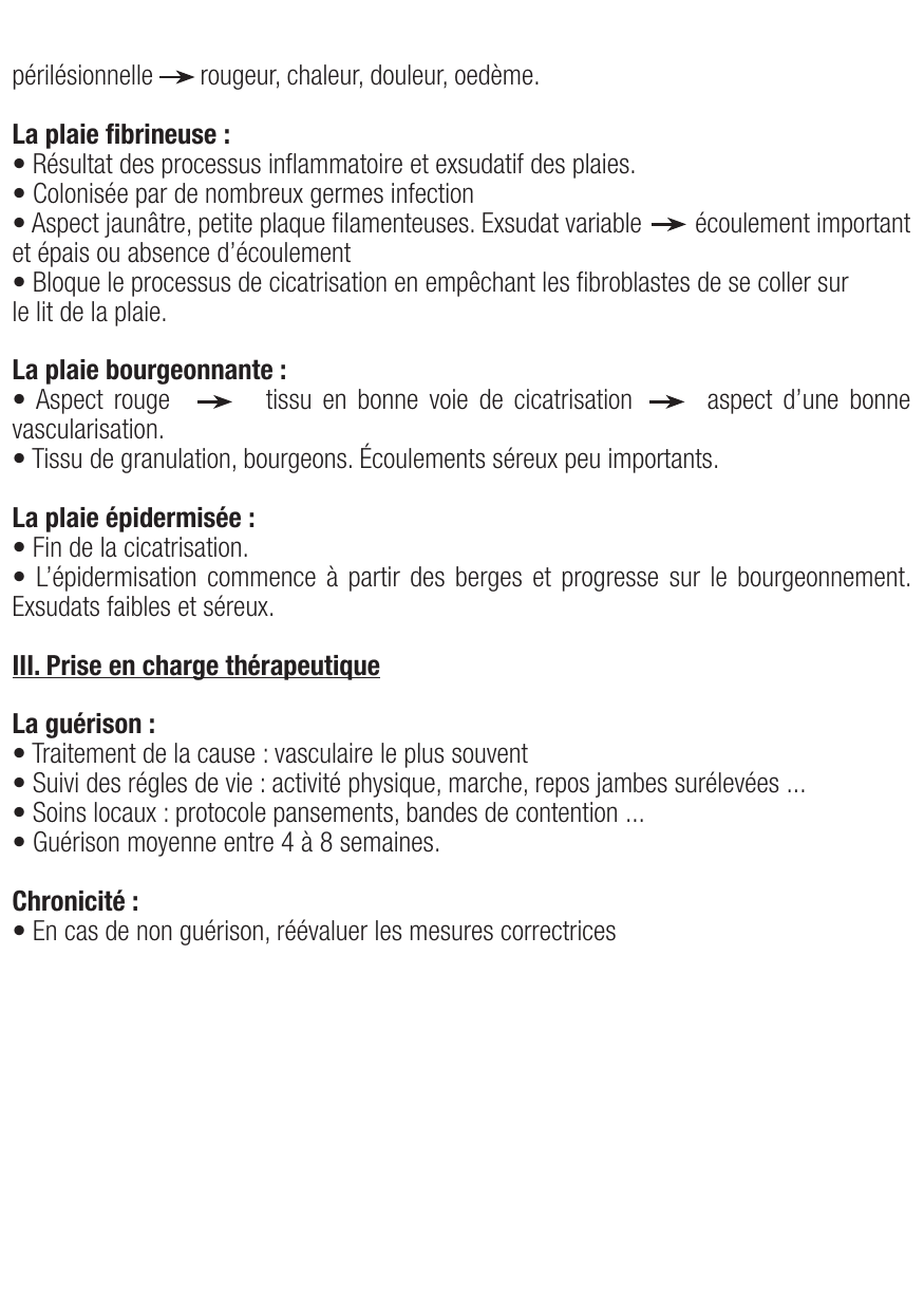 Fiche de révision Les ulceres de la peau : cours et fiche IDE (définition, signes, prise en charge) — page 2