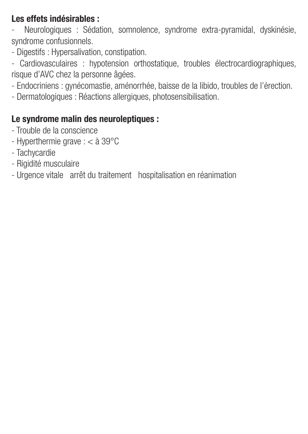 Fiche de révision Les neuroleptiques : fiche IDE de pharmacologie (indications, surveillance) — page 2