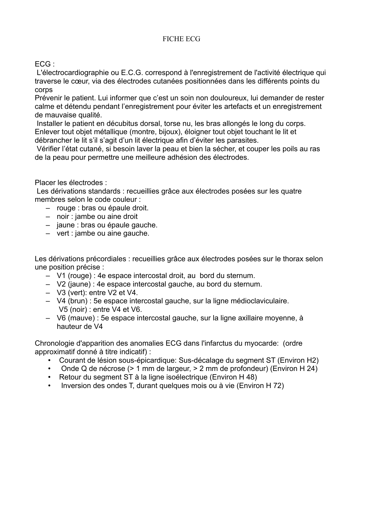 L'ECG (électrocardiogramme) : lecture et repères IDE — 1
