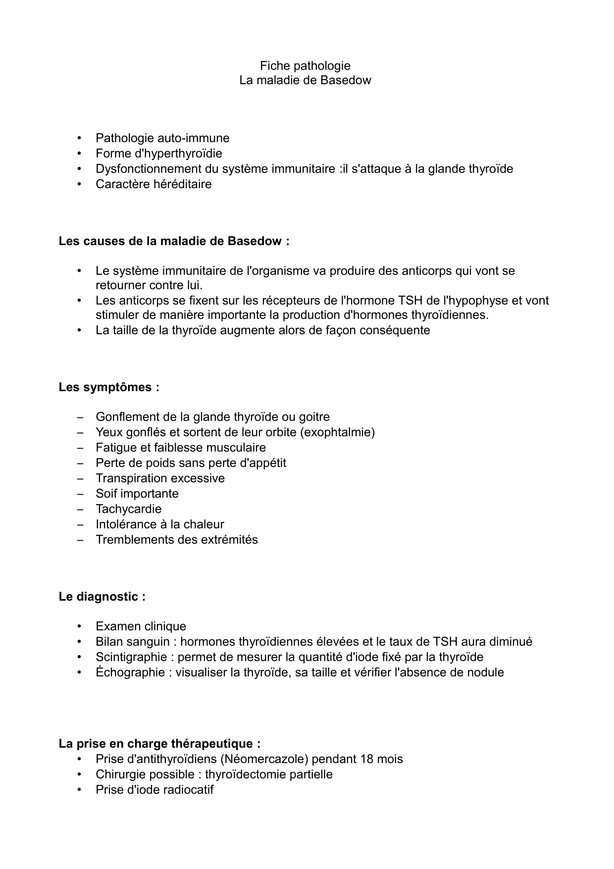La maladie de Basedow : cours et fiche IDE — 1