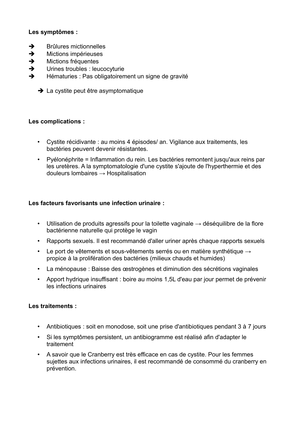 L'infection urinaire : cours et fiche IDE — 2