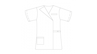 Modèle IRA - Blouses et tenues de travail cache coeur