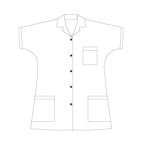 Modèle MARIE - Tuniques et blouses médicales col tailleur