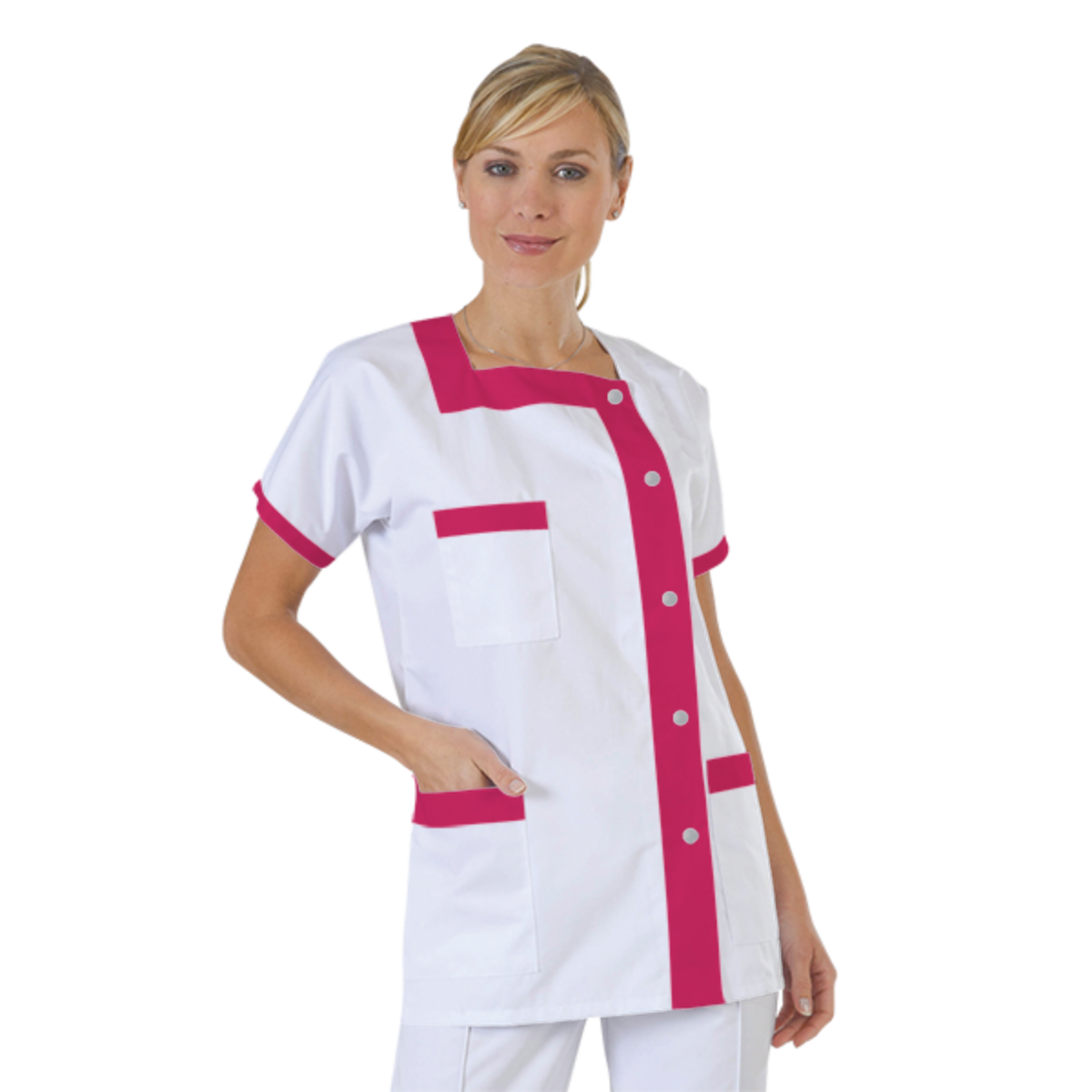 blouse-medicale-col-carre-a-personnaliser acheté - par Amandine - le 03-08-2018