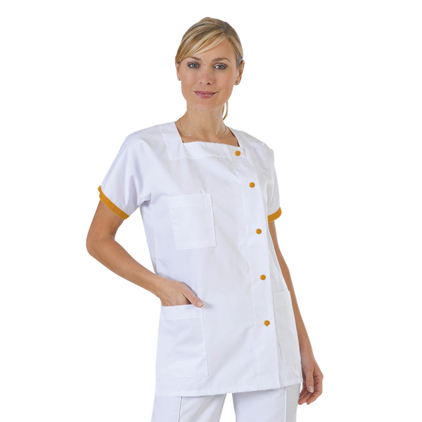 blouse-medicale-col-carre-a-personnaliser acheté - par Delin - le 12-07-2020