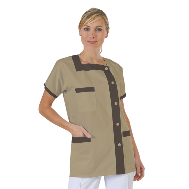 blouse-medicale-col-carre-a-personnaliser acheté - par SYLVIE - le 21-09-2021