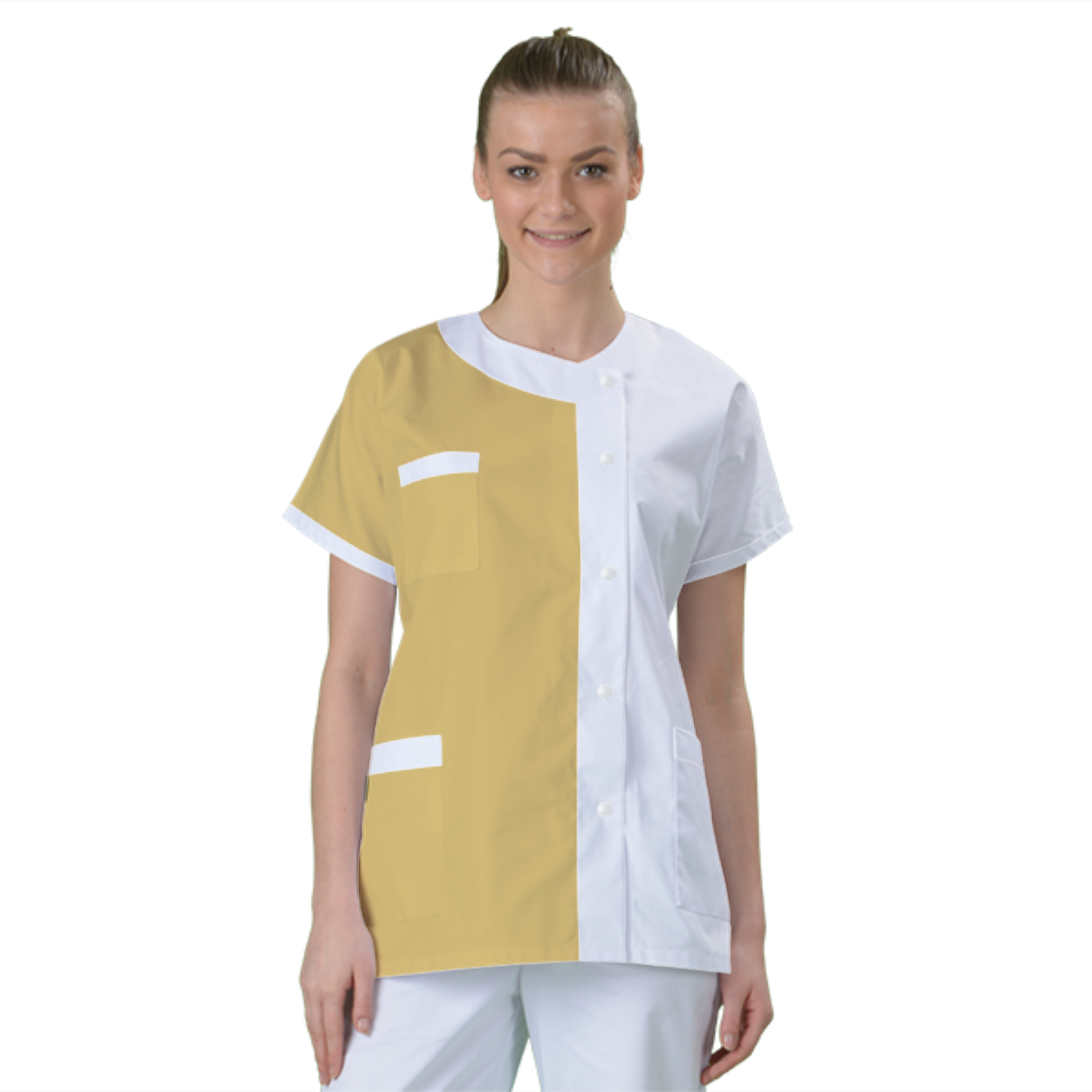 blouse-medicale-col-carre-a-personnaliser acheté - par Michèle - le 16-07-2023