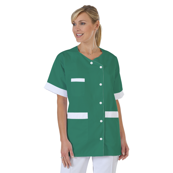 blouse-infirmiere-personnalise-col-trapeze acheté - par Anastasia - le 02-06-2022