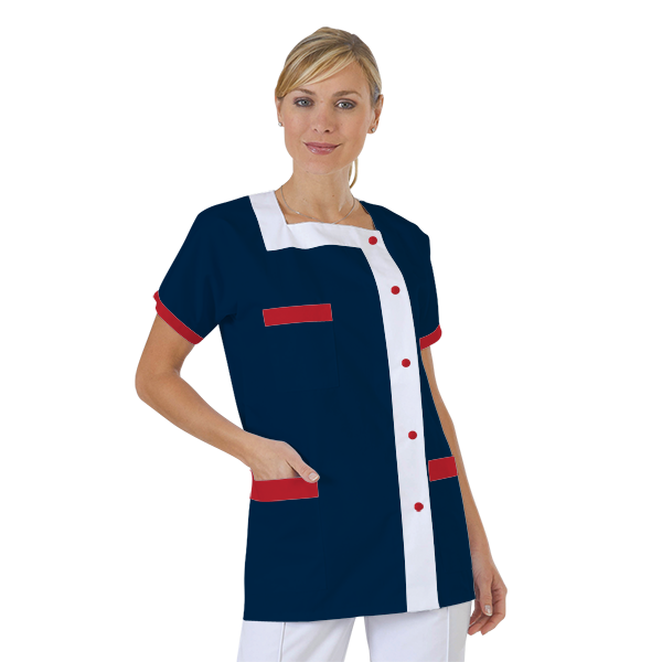 blouse-medicale-col-carre-a-personnaliser acheté - par Virginie - le 14-12-2018
