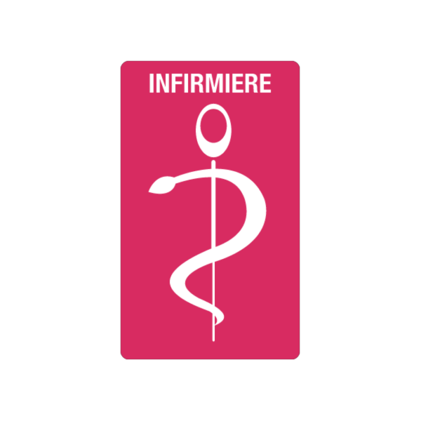 Caducée infirmière personnalisable