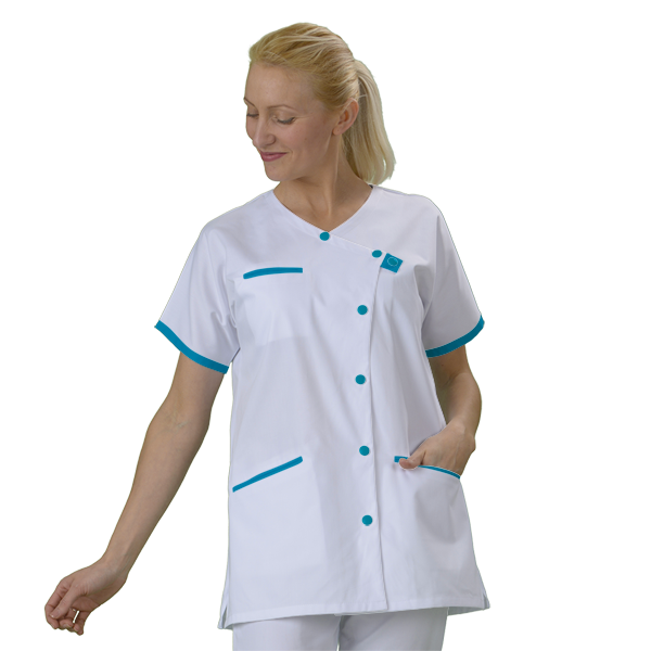 blouse-medicle-courte-a-personnaliser acheté - par Sophie - le 16-08-2021