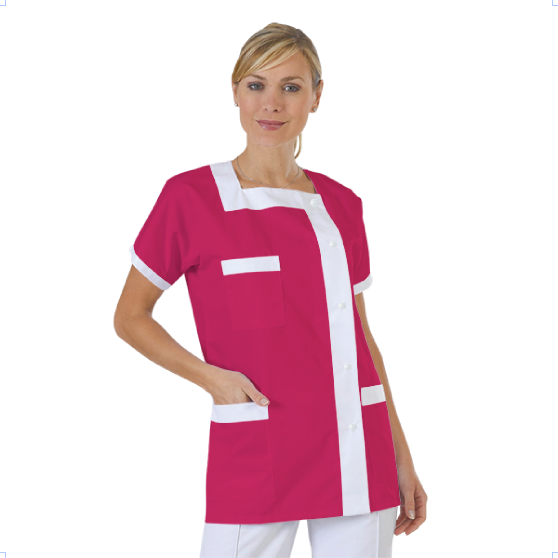 blouse-medicale-col-carre-a-personnaliser acheté - par Melanie - le 09-10-2019