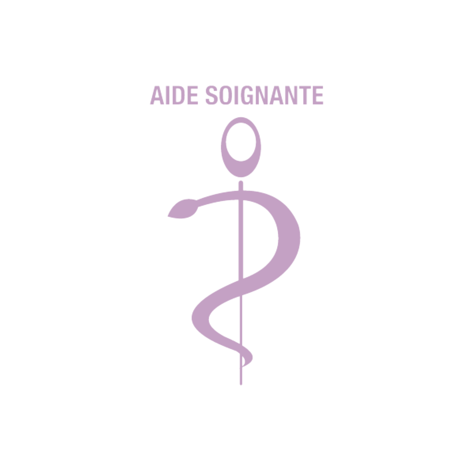 Caducée aide soignante personnalisable