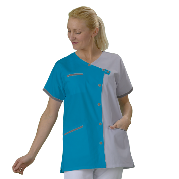 blouse-medicale-courte-personnalisable acheté - par Virginie - le 22-05-2020