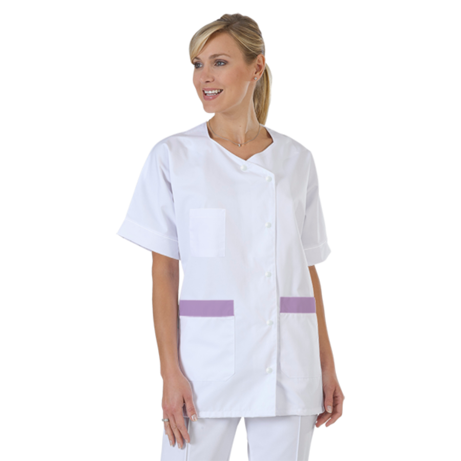 blouse-infirmiere-personnalise-col-trapeze acheté - par Célia - le 04-11-2022