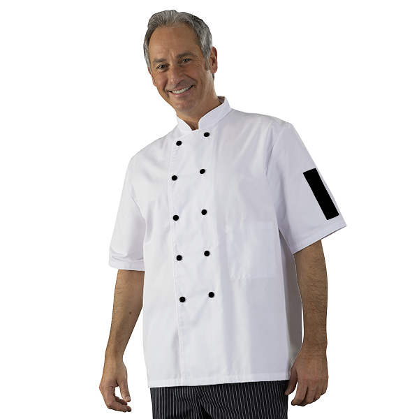 veste-de-cuisine-a-personnaliser-manches-courtes acheté - par Stéphane - le 16-06-2021