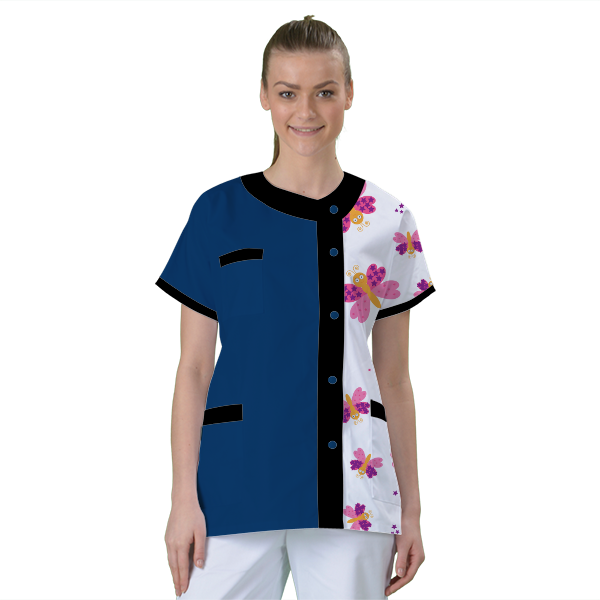 blouse-de-travail-personnalisee-tunique-medicale acheté - par Je Ris Je Guéris - le 07-12-2020