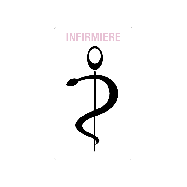 caducee-infirmiere-personnaliser-en-linge acheté - par Driss - le 26-11-2019