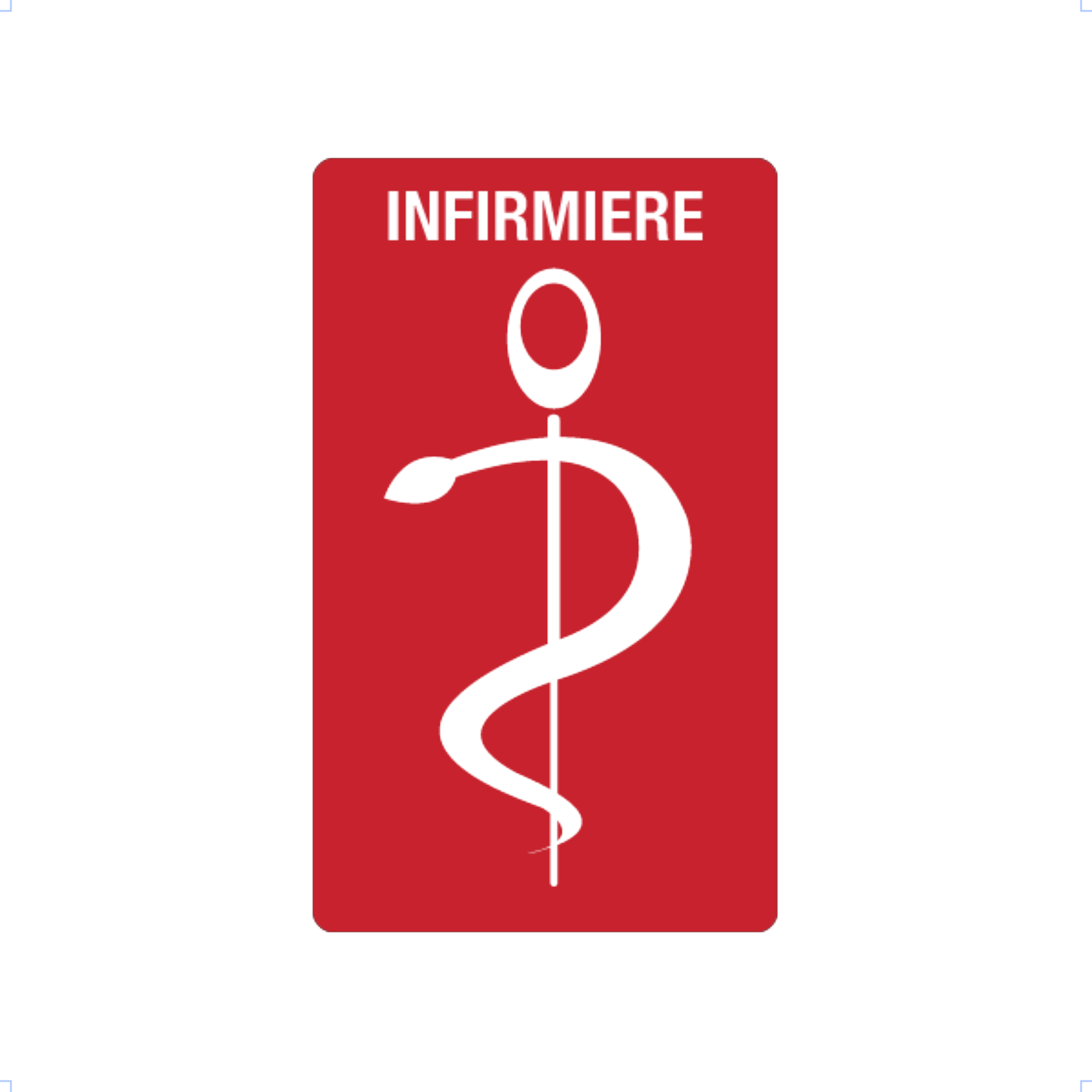 Caducée infirmière personnalisable